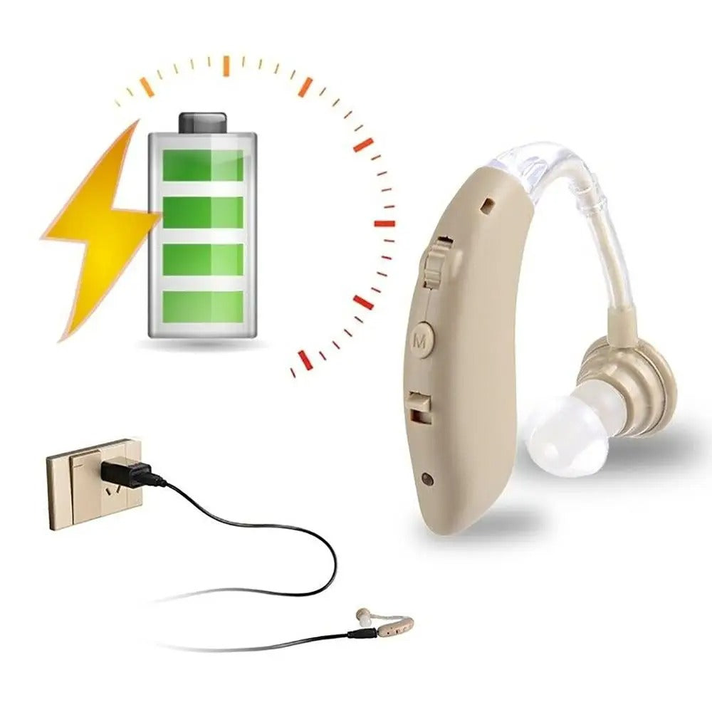 Apparecchio Acustico Digitale con Bluetooth e Audio Potenziato – Ricaricabile